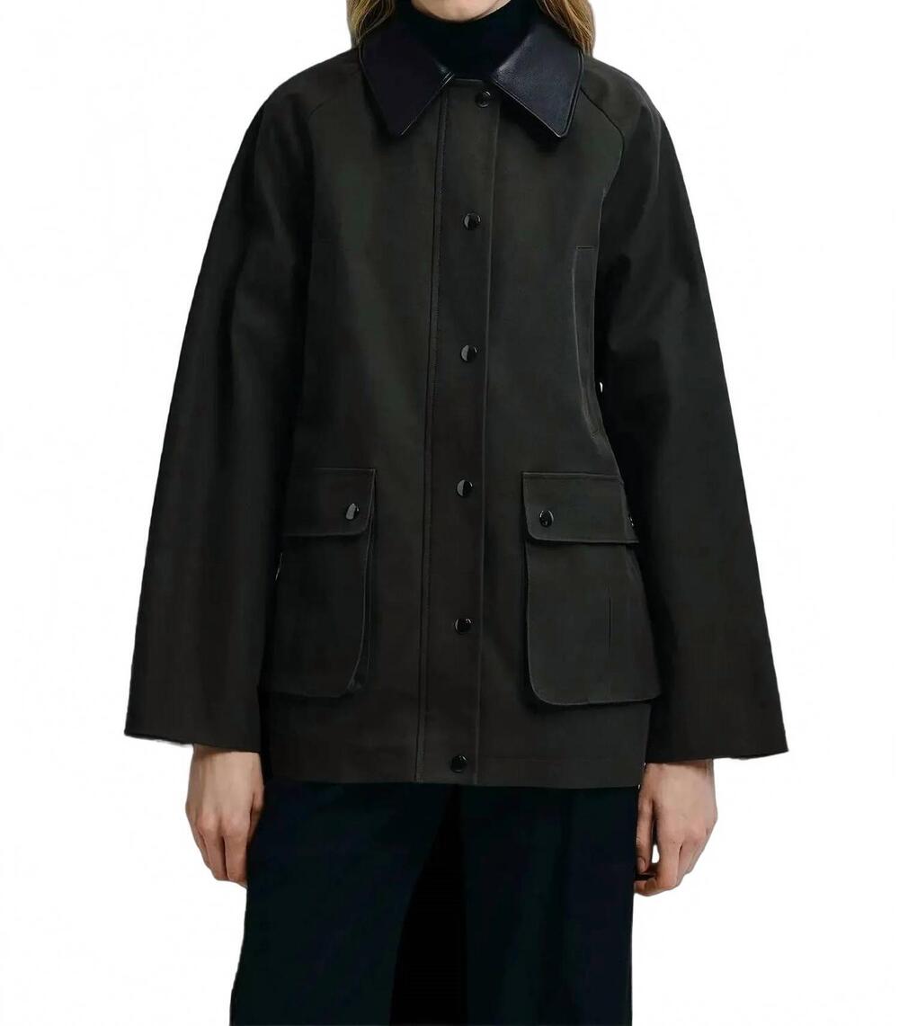 NEW RUE SOPHIE roth long sleeve jacket in olive